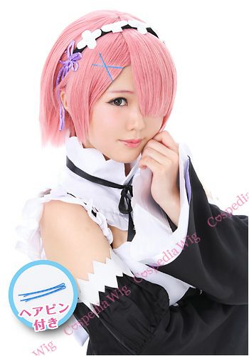 ”Re:ZERO -Starting Life in Another World” Ram style cosplay wig | animota