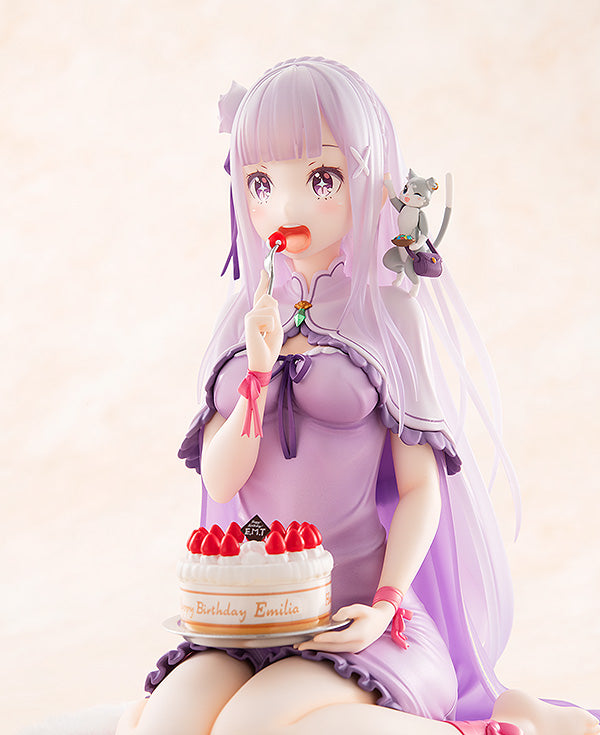 KDcolle Re:ZERO -Starting Life in Another World- Emilia Birthday Cake Ver. 1/7 Complete Figure | animota