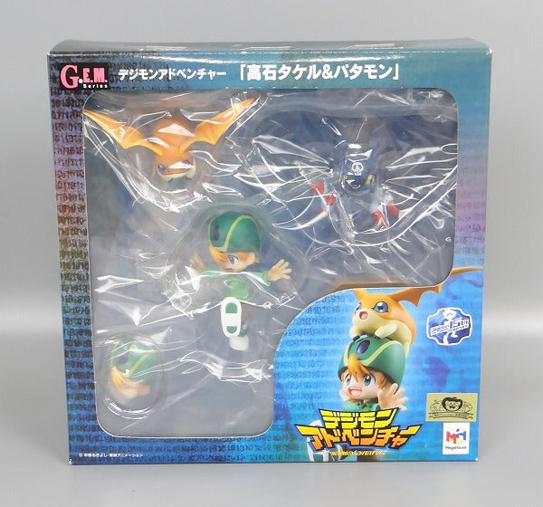 Mega House G.E.M. Digimon Adventure Takaishi Takeru & Pattamon First Edition | animota