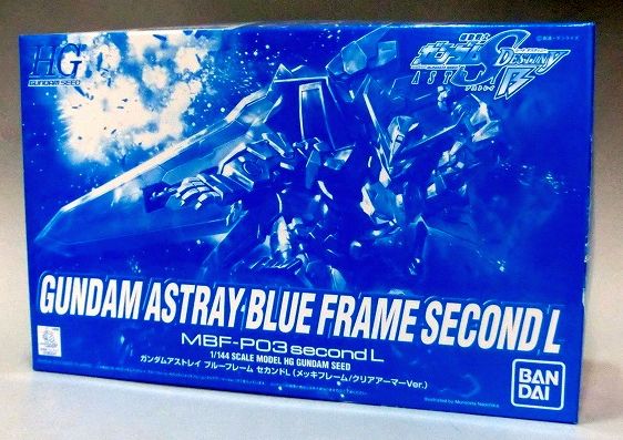 HG 1/144 Gundam Astray Blue Frame Second L Plated Frame/Clear Armor Ver. | animota