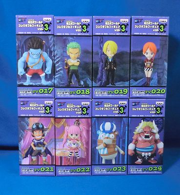 One Piece World Collectable Figure Vol.3 8 Types Set 46605 | animota