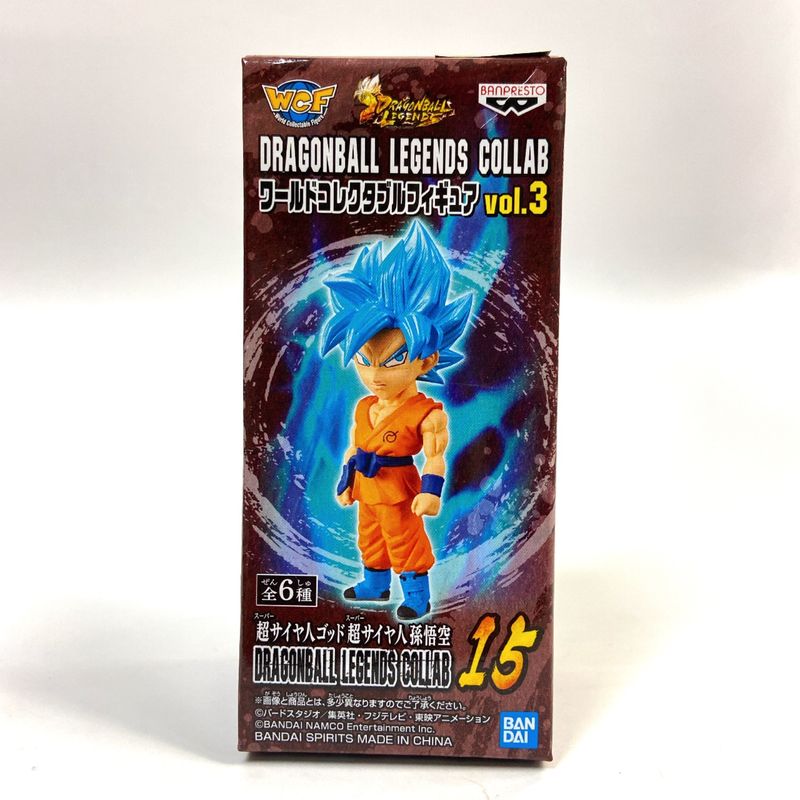 DRAGONBALL LEGENDS COLLAB World Collectable Figure Vol.3 Super Saiyan God Super Saiyan Son Goku 82187 | animota