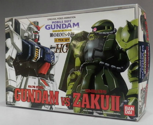 HG 1/144 RX-79 Gundam VS MS-06J Zaku II 2 Item Set | animota