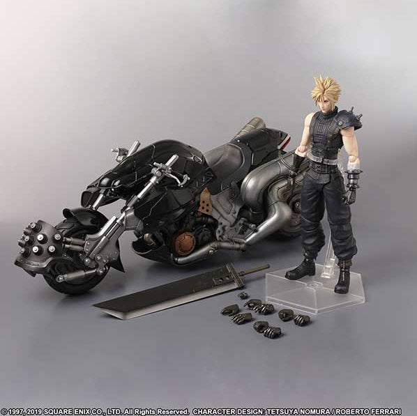 Figurine PLAY ARTS Vol.1 n°0 Cloud Strife & Hardy Daytona Figurine PLAY ARTS Vol.1 n°0 Cloud Strife & Hardy Daytona
