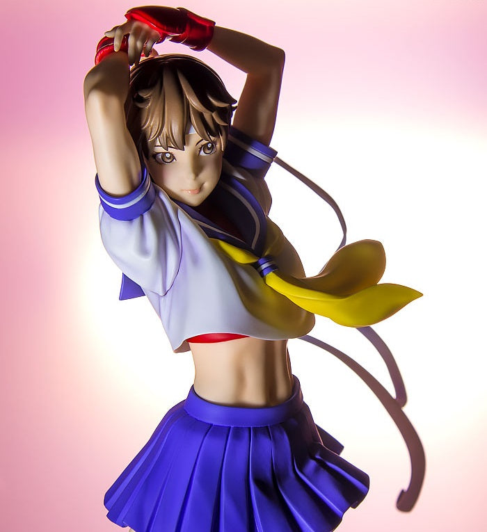 STREET FIGHTER BISHOUJO Sakura -ROUND 2- 1/7 Complete Figureanimota