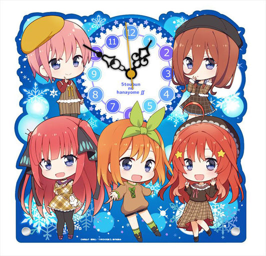 The Quintessential Quintuplets SS Puchichoko Acrylic Table Clock [Winter Outfit ver] | animota