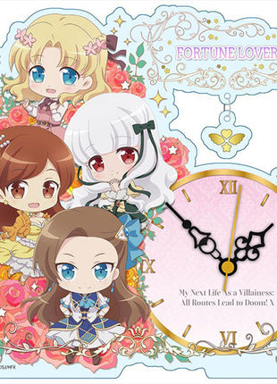 My Next Life as a Villainess: All Routes Lead to Doom! X Petite Choko Acrylic Table Clock B