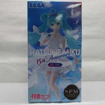 Sega Hatsune Miku Series SPM Super Premium Figure Hatsune Miku 15th Anniversary KEI Ver. 1059890 | animota