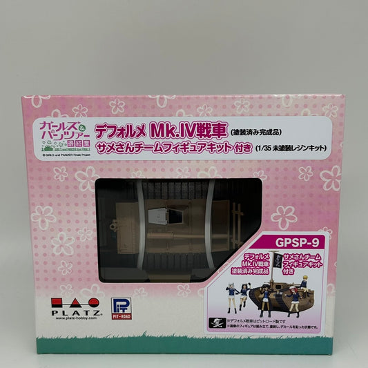 Girls und Panzer das Finale Deformed Panzer Mk.IV Figura completa prepintada con kit de figuras del equipo Kame-san