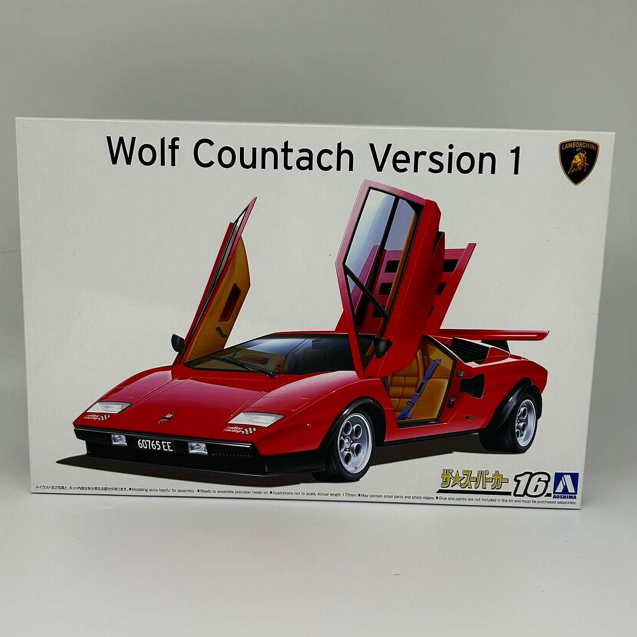 The Super Car No.16 1/24 '75 Wolf Countach Ver.1 Plastic Model