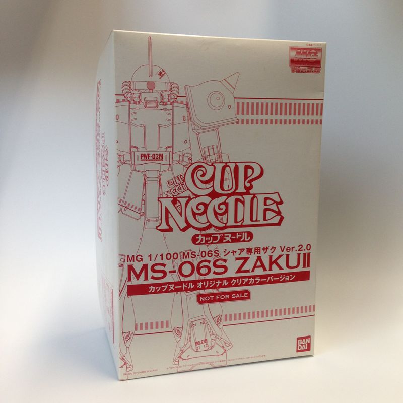 MG MS-06S Char's exclusive Zaku Ver.2.0 Cup Noodle Original Clear Color Version | animota