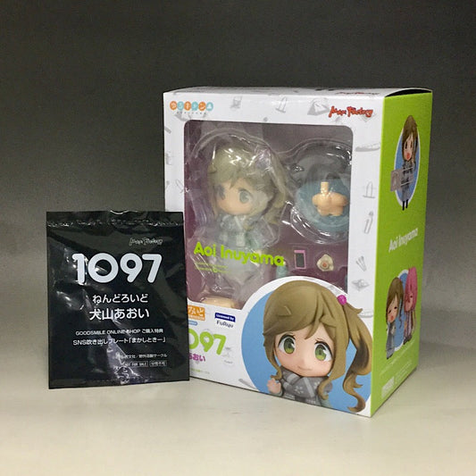 Nendoroid NO.1097 Aoi Inuyama GOODSMILE ONLINE SHOP Purchase Benefits SNS Bulletin Plate "Makashi Toki" (Yuru Camp △) | animota