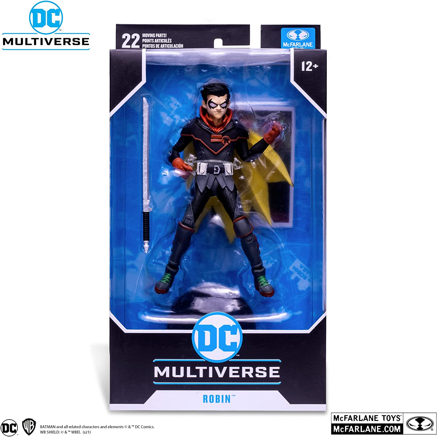 DC Comics - DC Multiverse: 7 Inch Action Figure - #124 Robin (Damien Wayne) | animota