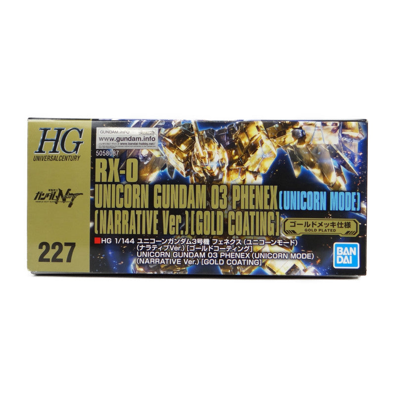 HGUC 227 1/144 Unicorn Gundam No. 3 Fenex (Unicorn Modes) (Narative Ver.) [Gold coating] | animota