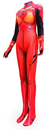 Evangelion Style Asca Langley Tights Full Body Cosplay Costume | animota