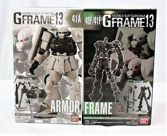 Mobile Suit Gundam GFRAME13 (G Frame 13) 41 MS-06F Zaku IIF2 (E.F.S.F.) 2 types set (armor set & frame set) | animota