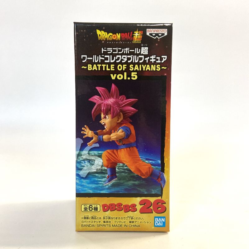 Dragon Ball Z World Collectable Figure -Battle of Saiyans -Vol.5 Super Saiyan God Son Goku 82827 | animota