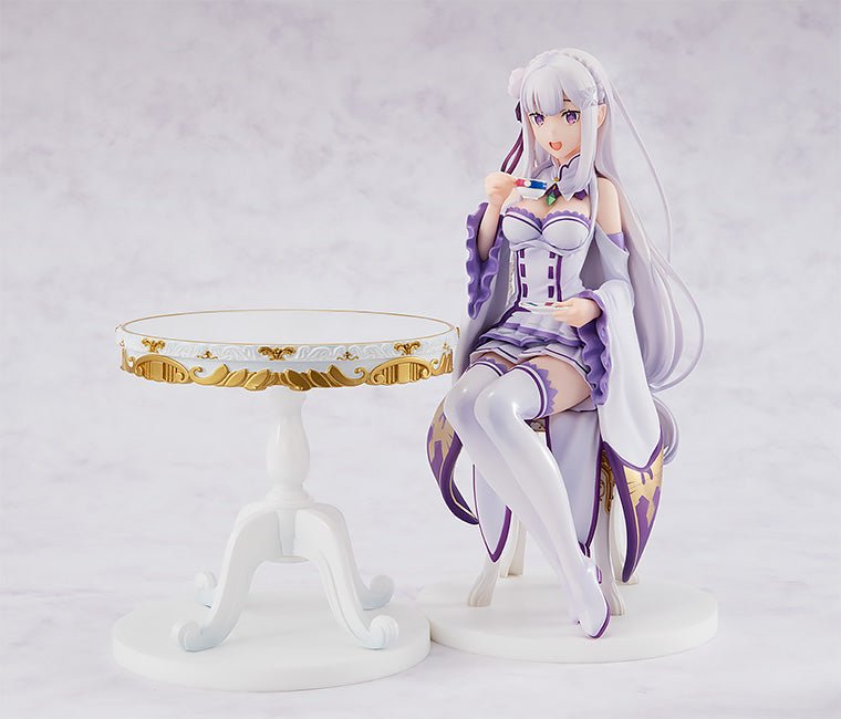 KDcolle Re:ZERO -Starting Life in Another World- Emilia Tea Party Ver. 1/7 Complete Figure | animota