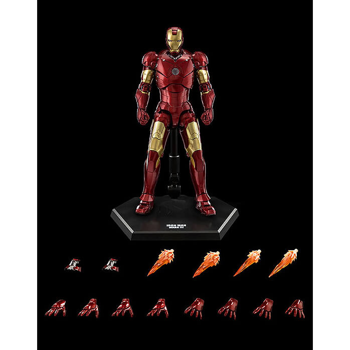Marvel Studios: Infinity Saga DLX Iron Man Mark 3 1/12 articulated figure [Three Zero] | animota