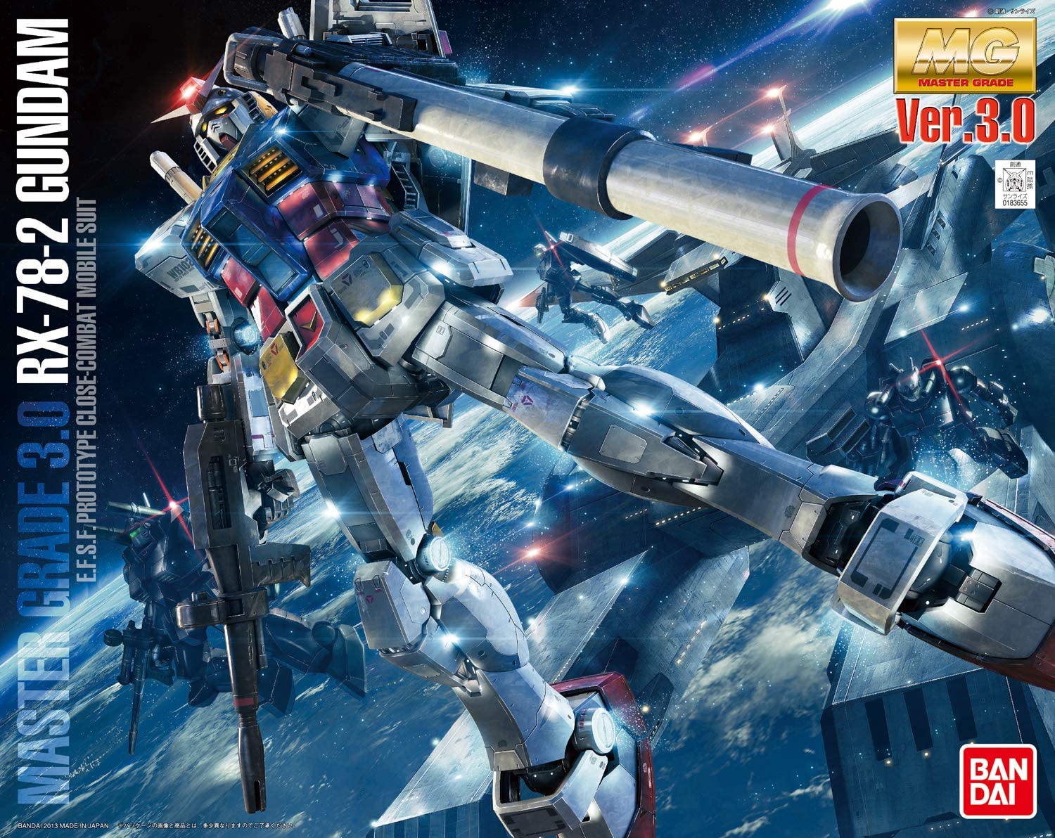 MG 1/100 RX-78-2 Gundam Ver.3.0 Plastic Model | animota