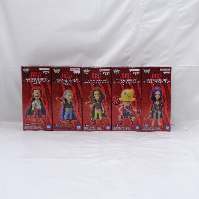 One Piece "ONE PIECE FILM RED" World Collectable Figure Vol.3 5 Types Set 2615905 | animota